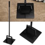 Betonstampfer, Aus Stahl Bodenverdichter, Erdstampfer mit Breite Platte, Stampfer zum Verdichten von Boden, Kies und Sand, 25 x 25 cm Große Basis, Tamper with 120CM Handle
