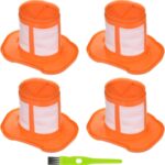 4 Stück Filter für Black Decker BHHV320B BHHV320J BHHV520BF BHHV520BFP BHHV520BT BHHV520JF HHVK320J10 HHVK320J61 HHVK415B01 HHVKF10 Akku Handstaubsauger Filter Ersatzfilter Staubsaugerfilter