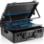 Apollo 6062T Werkzeugkoffer, Werkzeugkasten, Leer, Wasserdicht & Staubdicht, Mit 3 Werkzeugpaletten & Flexiblen Fächern – Koffer für Servicetechniker, 55,4 x 43,0 x 19,4 cm (innenM.)