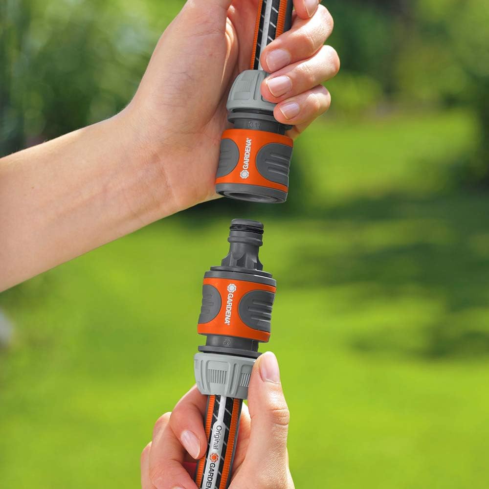 Gardena Kupplungs-Satz: Schlauchkupplung zur Schlauchverlängerung 13 mm (1/2 Zoll) und 15 mm (5/8 Zoll), auch bei hohem Wasserdruck, einfache Montage (18283-20) – Bild 5
