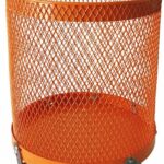 IXES Siebtrommel für Betonmischer (76 Liter Volumen, 46 cm Durchmesser, Universalhalterung für Mischer mit gebördelten Rand) 7908401701 orange