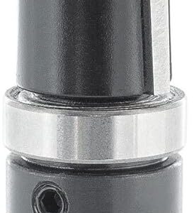 ENT 13471 Bündigfräser mit Achswinkel HW, Schaft (S) 8 mm, Durchmesser (D) 14 mm, NL 25,4 mm, SL 32 mm, mit 2 Kugellager