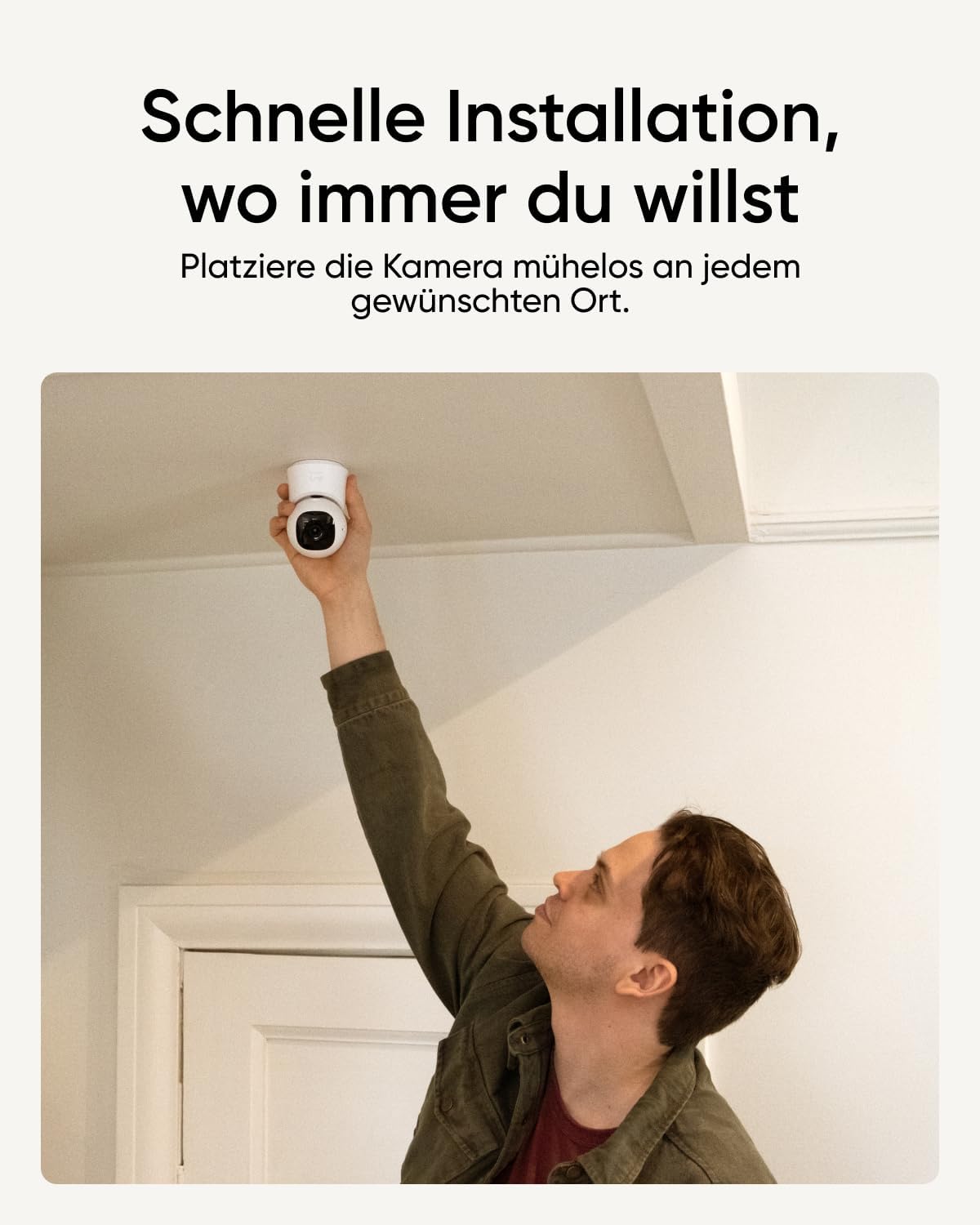 eufy Indoor Cam C220, 2K Überwachungskamera Innen, 360° Schwenk-/Neigefunktion, Indoor-Kamera mit WLAN, KI für Menschen/Bewegungen, Ideal als Babyphone/Haustierkamera/Sicherheit Zuhause – Bild 4