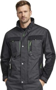 BWOLF Brave Arbeitsjacke Männer Arbeitsjacke Herren Multifunktionale Arbeitsjacke Bundjacke – Multitaschen + Multi Taschen + Ärmel mit 600D Polyester verstärkt
