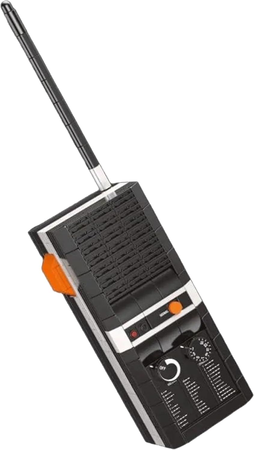 BlueBrixx Pro 108496 – Die DREI ???: Walkie Talkie aus Klemmbausteinen mit 453 Bauelementen