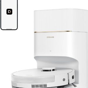 dreame D20 Pro Plus Saugroboter, 13.000 Pa Saugkraft, DuoBrush für Tierhaare, Eckenrein, Selbstentl, Hindernisverm. m. LDS-Navigation & Laser, saugt und wischt, Hartböden & Teppiche, 5.200 mAh Akku