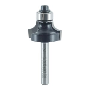 ENT 14208 Abrundfräser HW, Schaft (S) 6 mm, Durchmesser (D) 24,7 mm, NL 12,7 mm, R 6 mm, SL 32 mm, mit Kugellager