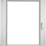 Fenster 800x1000 mm – Kunststofffenster 80x100 cm – Flügelfenster Innen Weiß/Außen Weiß – DIN Links