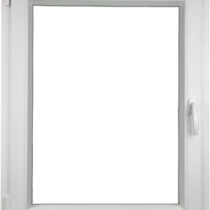 Fenster 800x1000 mm – Kunststofffenster 80x100 cm – Flügelfenster Innen Weiß/Außen Weiß – DIN Links