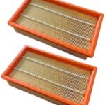2 x Flachfaltenfilter Filter für original Kärcher NT 25/1 Ap, NT 35/1 Ap, NT 35/1, NT 45/1, NT 55/1, NT 361, NT 561, NT 611 Tact, Te, M, Eco ersetzt original 6.904-367.0 (2 Stück)