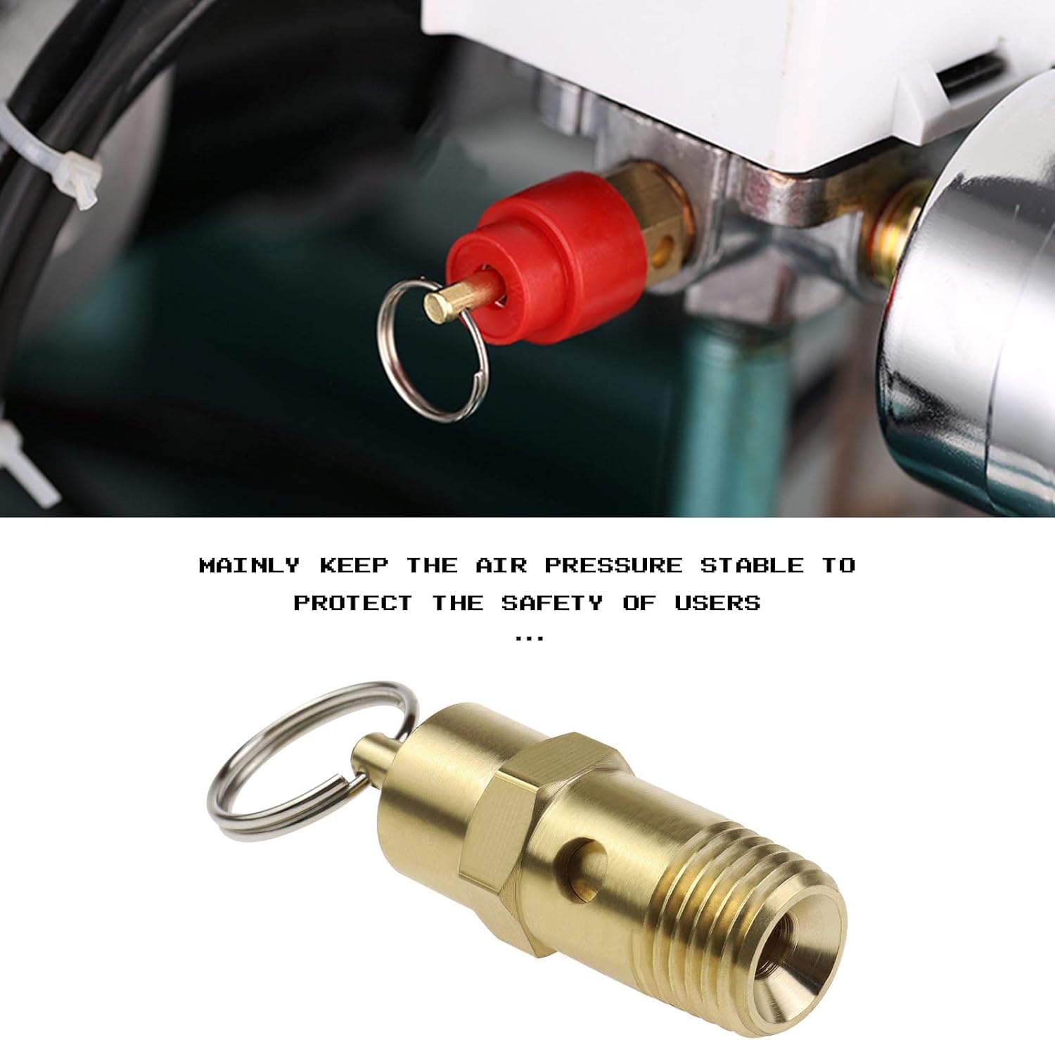 D2D 10 bar Kompressor-Sicherheitsventil 1/4 145PSI – Bild 3