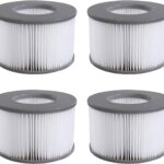Filterkartuschen für MSpa Whirlpoal, Ersatz Filter Filterkartusche für MSpa aufblasbare Pools, Filterkartusche Zubehör für Mspa Whirlpoals (4 STK)