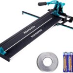 VEVOR Fliesenschneider mit einer Gesamtschnittlänge von 800mm, Schnittstärke 4-15mm Mindest. Schnittbreite 25mm Fliesenschneidmaschine inkl. Extra Schneidrad Fliesenverlegungs-& Renovierungsprojekten