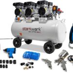 SW 477/8 Flüsterkompressor Silent Kompressor 2,25kW !69 dB! 8Bar ölfrei 100L Kessel Druckluftkompressor leise Compressor inklusive Druckminderer und Wasserabscheider