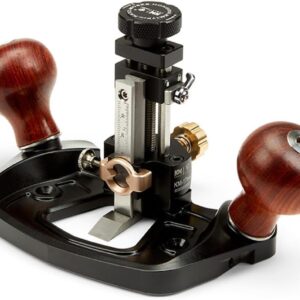 HONGDUI KM-17 Handfräshobel, Handhobe Router Flugzeug Grundhobel Holzbearbeitungswerkzeug Handfräshobel Tragbarer Handhobel, Holzgriffen, 38mm Tiefenverstellung