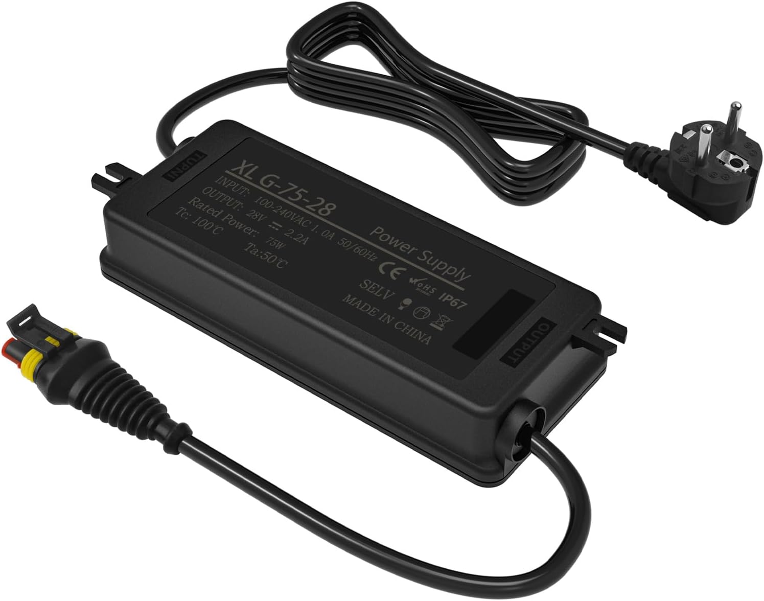 Netzteil Ladegerät kompatibel mit Husqvarna Automower 320, 320 Nera, 410XE Nera, 310E Nera, 420, 28V Roboter-Rasenmäher Akku-Ladegerät, Schwarz wasserfest – Bild 4