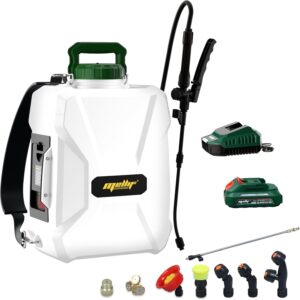 Mellif Akku Drucksprüher 12L für Makita Akku 18V, Drucksprühgerät mit 55PSI Sprühdruck, Spühweite bis 6M, 7Düsen, enthält 2,0 Ah Mellif Akku & Ladegerät