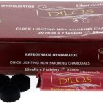 Kleine Harzkohlen 22 mm – 140 Tabletten – Für Weihrauch, Bakhoor, Harze & Kräuter – Lange Brenndauer – Ideal zum Räuchern Zuhause & für Rituale (140 Tabletten (Ø 22mm))