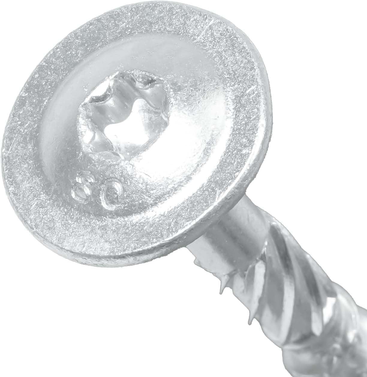 SCREW REBEL Tellerkopfschrauben 6,0 x 50 mm, 100 Stück, hell verzinkt - Universalschraube mit Doppelspiralgewinde, Holzbauschraube mit TX30 Antrieb und ETA Zulassung – Bild 2