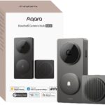Aqara Smart Türklingel Kamera G410 mit Chime, 2k, Homekit-Sicherheits-Video, 2-Wege Audio, Integrierte Matter Hub, drahtlos/draht, unterstützt Apple Home, Google, Home-Assistant, 2.4G/5GHz WLAN, Grau