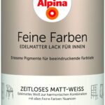 Alpina Feine Farben Lack Zeitloses Matt-Weiss 750ml