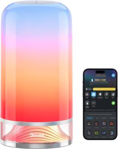 Govee LED Tischlampe, Nachttischlampe Touch Dimmbar RGBICWW, Steuerung von Alexa mit 70+ Szenenmodi, 500 Lumen, Funktioniert mit Matter, 2700-6500k, für Wohnzimmer und Schlafzimmer