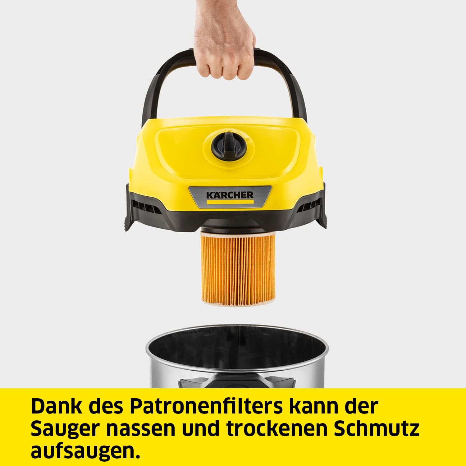 Karcher WD 3 S Aspiradora Sólidos/Líquidos 1000W – Bild 2