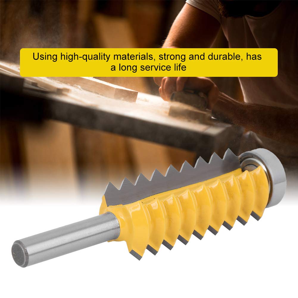 8 Schaft Fräser, Schnurwellen Holzfräser Hartmetall Fräser Fräser Mehrzahn Holzbearbeitungswerkzeug, für die Holzbearbeitung Oberflächenmodellierung (Vielzahn-Zapfenmesser 8X55) – Bild 4