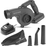 STAHLWERK 2-in-1 Akku-Laubbläser & Sauger MAG-20 ST – 20 V mit 2 Ah, kompakter Brushless Bläser für Garten, Straße, Werkstatt & Auto, handlicher Mini-Laubbläser mit bis zu 98 m/s und 18.000 U/min