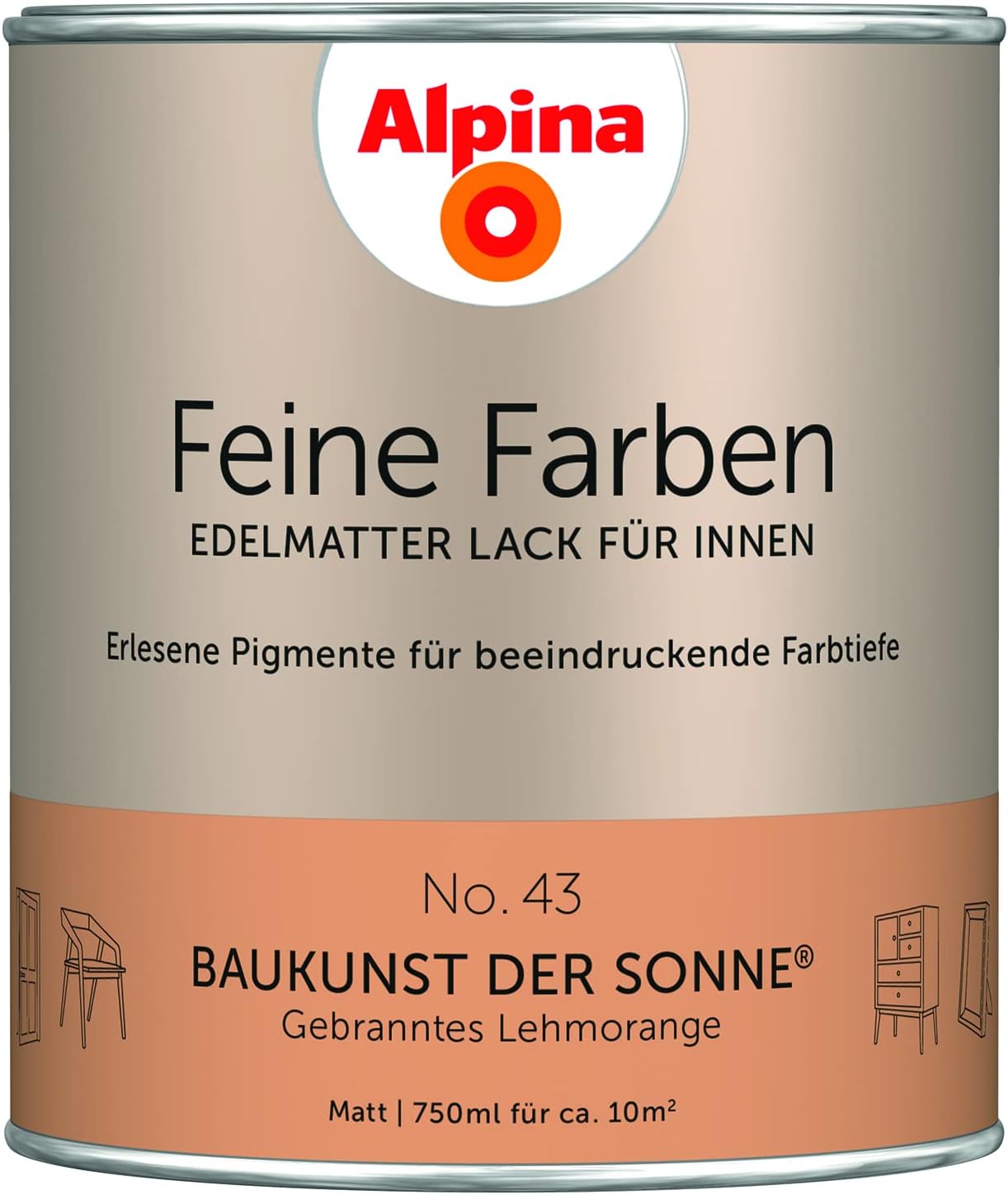 Alpina Feine Farben Lack No. 37 Held des Waldes® edelmatt 750ml – Bild 4
