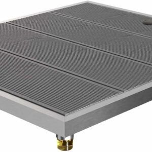 Four & More Bodenplatte Modell Volcano für Gartenduschen Regenduschen Duschsäulen und Wasserzapfsäulen als Zubehör für die Außenduschen im Garten oder am Pool