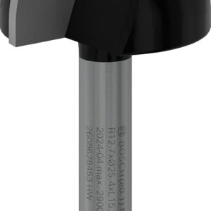 Bosch 1x PRO Hohlkehlfräser (für Weichholz, Hartholz, Ø 25,4 mm, Professional Zubehör Handfräse, Kantenfräse)