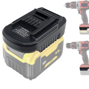 DM18EIN Batterieadapter für Einhell 18V, YUHDWRE Adapter-Konverter für Dewalt 20V & für Milwaukee M18 18V Li-Ion Akku für Einhell Power X-Change Elektrowerkzeuge (Keine Batterie)