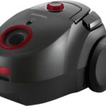 Grundig, VCC 3850 A Bodenstaubsauger mit Beutel, 800W, 2,1 L, Schwarz/Rot