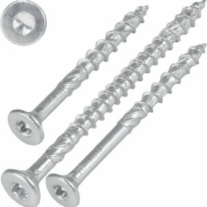 SCREW REBEL Holzschrauben 3,0 x 30 mm, 500 Stück, hell verzinkt - Universalschraube mit Doppelspiralgewinde, Spanplattenschraube mit TX10 Antrieb und ETA Zulassung