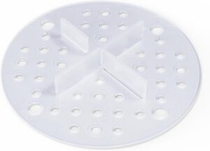 Bauhandel24 Fugenkreuze 3mm für Terrassenplatten Plattenlager Auflage Pads mit Teller Außenbereich Kiesbettlager Splittbettlager Transparent