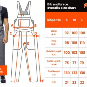 Mazalat Lange Latzhose mit Multifunktionstaschen Berufsbekleidung für Handwerker, Maurer, Dachdecker, Schreiner, Elektriker und viele andere | Hohe Qualität Made in EU