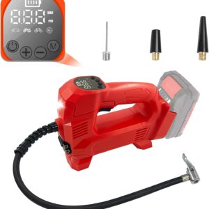 Akku Kompressor Inflator für Einhell PXC 18V System Akku, 150PSI tragbare Luftkompressor mit digitalem Manometer für Auto, Motorrad, Fahrrad Bälle (Keine Batterie)