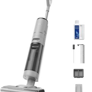 dreame G10 Pro Nass- und Trockensauger, 16.000 Pa Saugleistung, Doppel-Kantenreinigungsbürste, Selbstreinigung mit 2 Drehrichtungen, 35 Minuten Laufzeit, großes LED-Display, 75 dBA