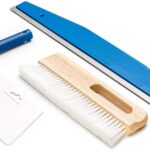 Colorus Profi Tapezier-Set 4-teilig – Tapetenbürste, Nahtroller & Andrückspachtel – Inkl. 60 cm Edelstahl Beschneidelineal – Komplettes Tapezierwerkzeug für Vlies & Raufaser