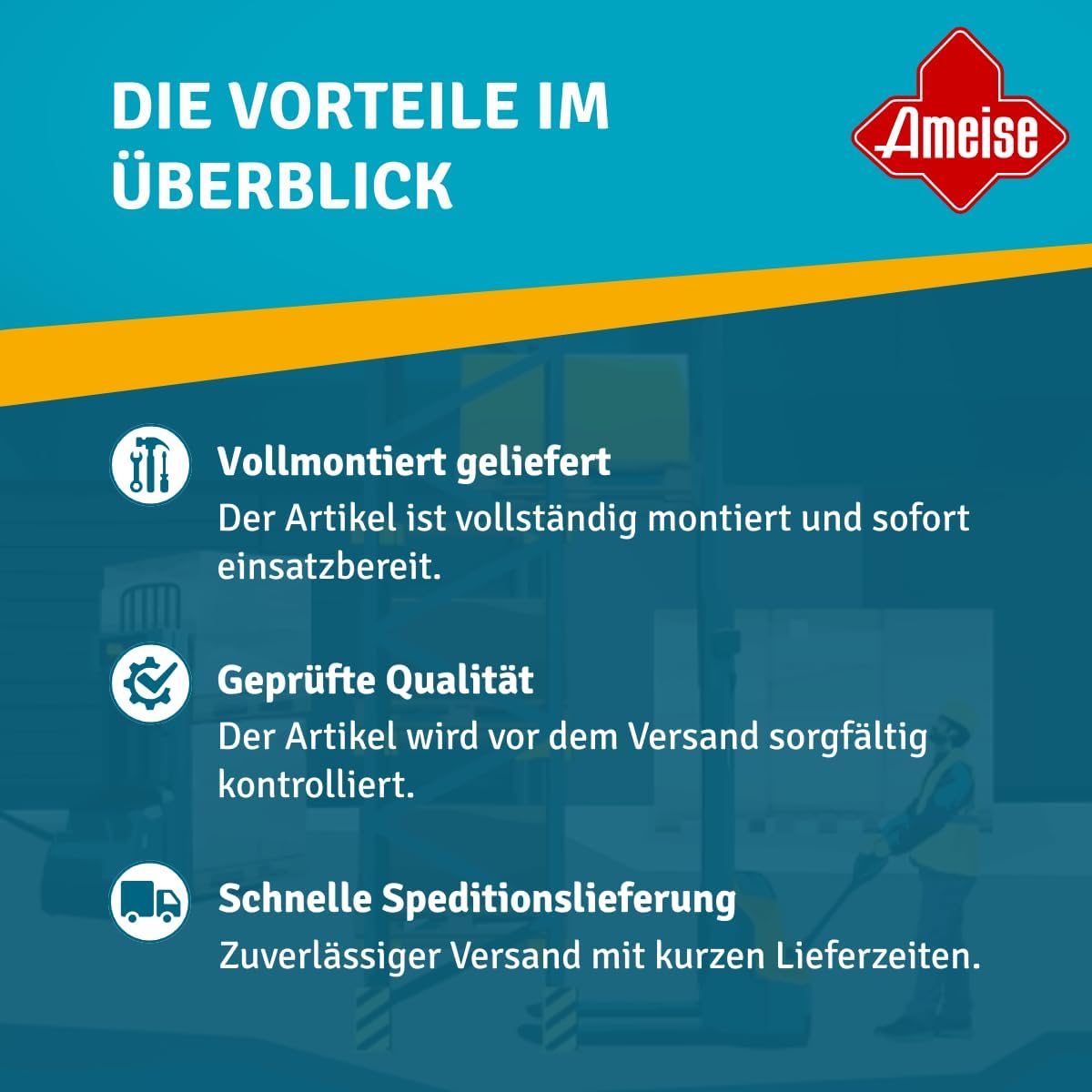 Ameise Elektro-Hochhubwagen PSE | 1.200 kg Tragkraft | 2.600 mm Hubhöhe | 1.150 mm Gabellänge | Lithium-Ionen-Batterie 24 V / 60 Ah mit Ladegerät | 2,5 h Ladezeit | 2-Fach-Teleskop-Hubgerüst – Bild 5
