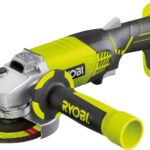 RYOBI 18 V ONE+ Akku-Winkelschleifer R18AG-0, kabelloses Schleif- und Trennwerkzeug, 7500 U/min, kraftvolle Metall-, Stein- & Fliesenbearbeitung