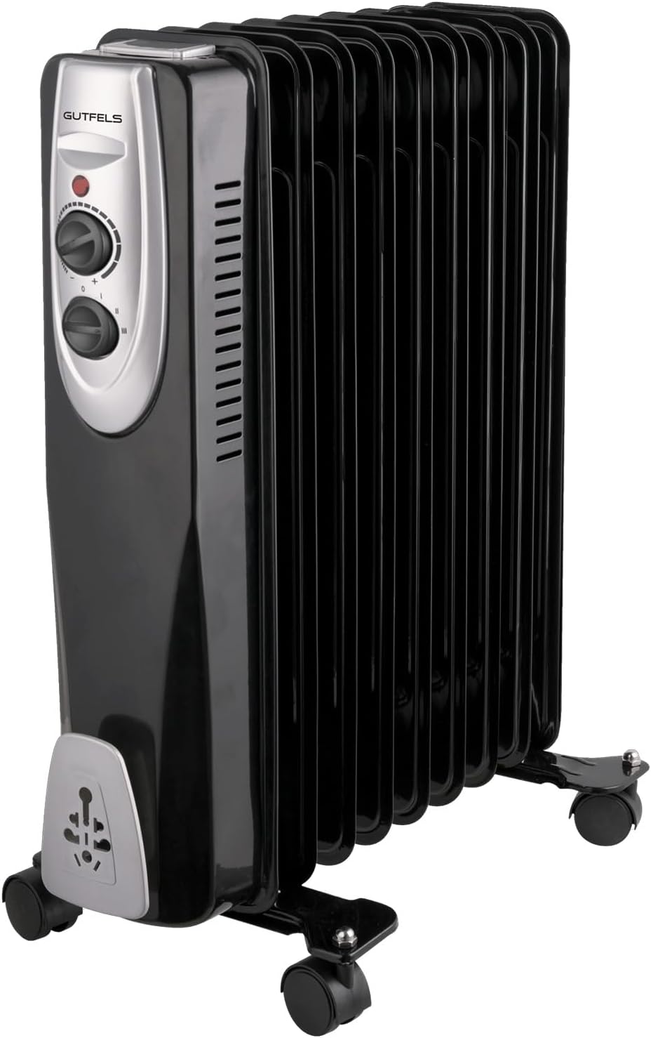 HR 32009 sw Öl-Radiator | 3 Heizstufen | 9 Rippen | 2000 Watt Leistung | Schwarz, 5050075