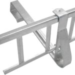 Schneegitter 2,4 m x 200 mm Typ D, Schneeschutz für Dach, Komplettes Set mit 2x 1,2 m Schneefanggittern, 4x Schneefanggitterstützen & 4x Verbindern, Schneefangsystem aus Stahl, Feuerverzinkt