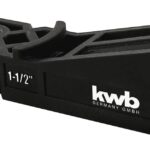 kwb Taschenloch-Bohrschablone inkl. Bohrer, Tiefenstop und TX-20 Bit - Präzise Eckverbindungen für Möbel- und Regalbau - Geeignet für verschiedene Brettstärken