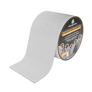 Dach Reparaturband Vlies+ für Flüssigkunststoff - Selbstklebend für eine doppelte Dachabdichtung, als Dachrinnen Reparaturset und vieles mehr - Witterungs- und UV-beständig (10cm x 5m)
