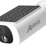 ANRAN 2K Solar Überwachungskamera Aussen,100% Kabellos &Akku Kamera,PIR Bewegungserkennung,Vollfarb-Nachtsicht,2-Wege-Audio,Infrarot Personen-Erkennung Intelligenter Alarm,Wasserdicht,Für Alexa