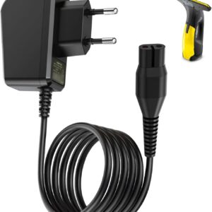 5,5V Ladegerät für Kärcher Fenstersauger WV1, WV2, WV5, Ersatz Netzteil für WV Classic, WV Easy, WV45, WV55, KWI1, KV4, Netzteil für Kärcher Fenstersauger, 1.5M Kabel, 600mA, Schnellladegerät