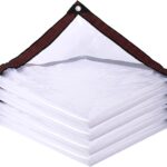 Transparente Plane mit ösen 2x3m,Plane wasserdicht transparente,Abdeckplane gartenmöbel,Wetterfeste Abdeckplane wasserdicht für Außenbereich Pflanzen Gewächshaus Pet Hutch Dach