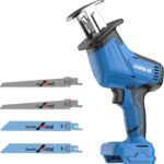 NANWEI Säbelsäge kompatibel mit Makita 18V Akkus, Elektrische Säge mit bürstenlosem Motor, Kleine elektrische Säge, Hubstärke 15mm, Für DIY-Schnitte in Holz, Metall und mehr, Nur Gerät (Ohne Batterie)